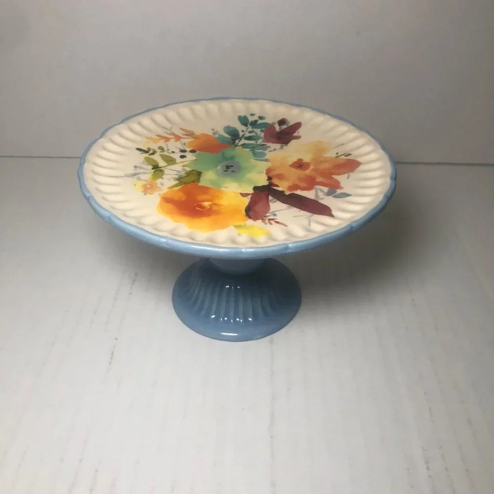 Pioneer Woman ‘Willow” Mini Cake Cupcake Stand HTF *New*